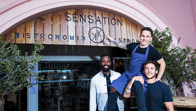 Fulgence Ouedraogo et Benoît Paillaugue