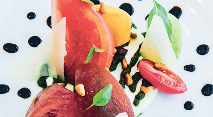 Tomate mozzarella et basilic d’Éric CELLIER Tomate mozzarella et basilic