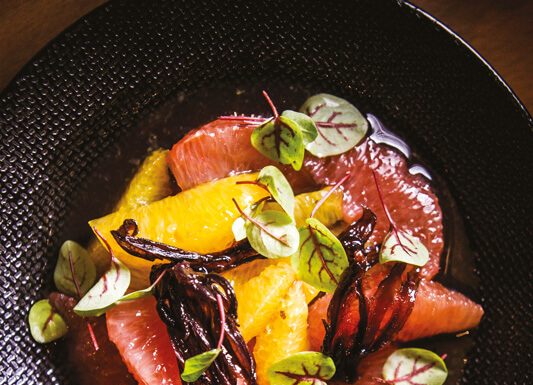 Nage d’agrumes infusion de fleurs d’Hibiscus et poivre de Madagascar BY Richard JUSTE