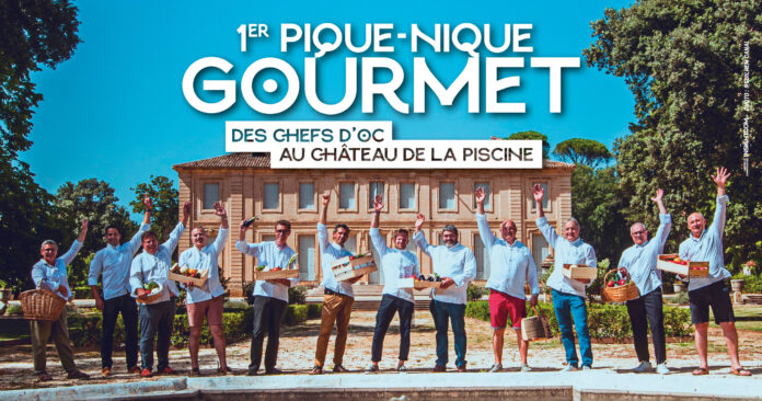 Pique-nique des Chefs d'Oc au Chateau de la Piscine à Montpellier.