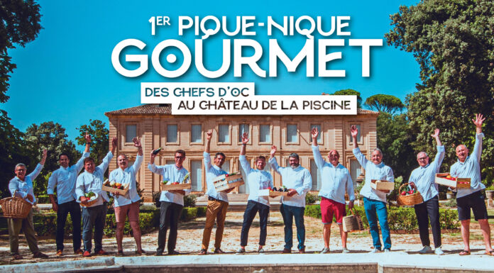 Le 1er Pique-Nique Gourmet des Chefs d’Oc au Château de la Piscine Pique-nique des Chefs d'Oc au Chateau de la Piscine à Montpellier.