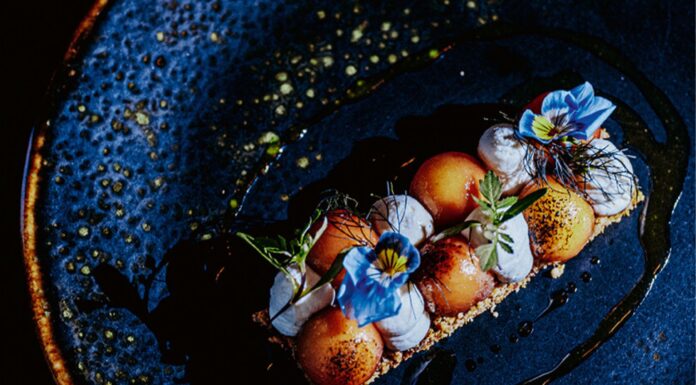 MELON AU BISSAP crumble de jambon et brousse de brebis par Julien Dubroc