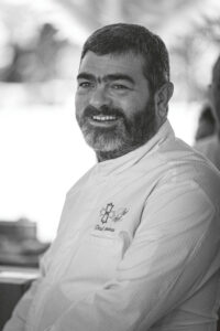 Portrait du Chef Paul COURTAUX, Chef de l'établissement "Le Saint Georges" à Palavas les Flots.
