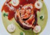 Recette : SELLE D’AGNEAU, purée de fèves à la menthe, ajo blanco à l’amande de Montbazin