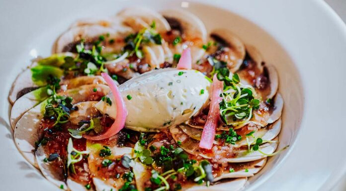 Recette : CARPACCIO DE CHAMPIGNONS, figues et chèvre frais