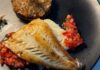 Recette : FILET DE TURBOT RÔTI à l’huile d’olive “Chefs d’Oc” avec gousse d’ail et thym de nos garrigues, oignon doux des Cévennes cuisiné comme une tatin au parmesan et curry